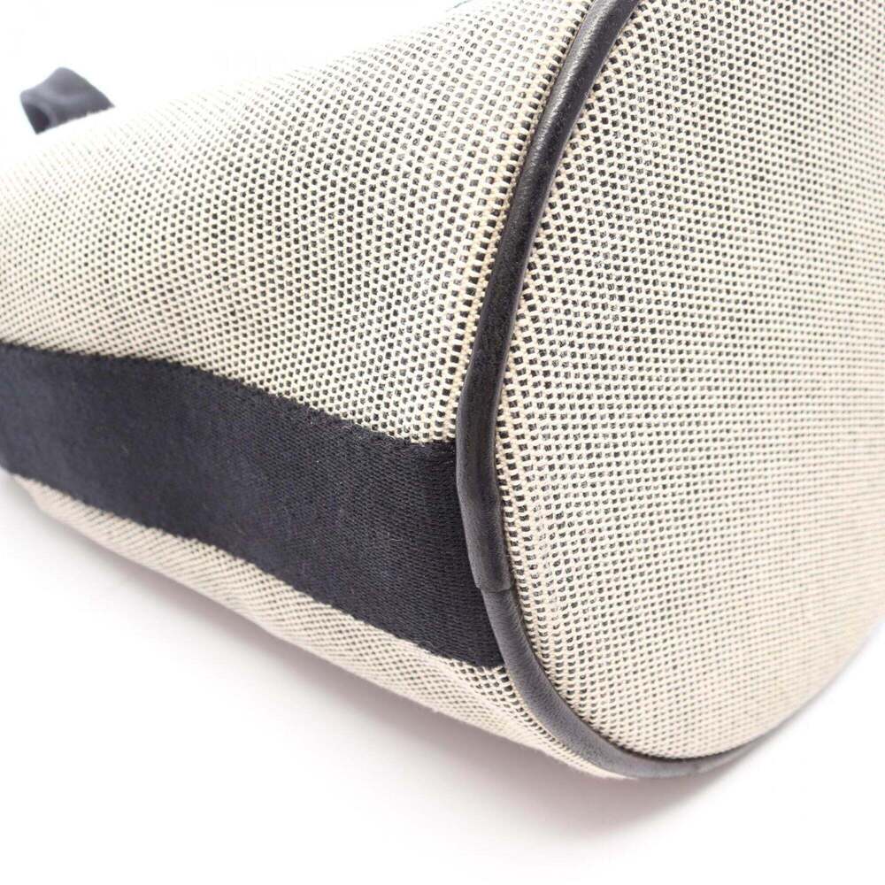 Hermes Saxo PM Ecru Handbag, Toile H, Women's, Ivory/Black - Picture 6 of 6